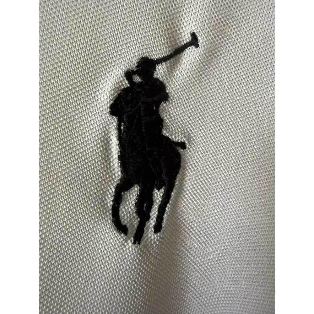 Polo Ralph Lauren Big Pony Performance Polo Shirt Mens XXL 2 Button‎ Preppy